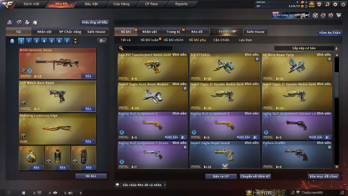 shop acc cf uy tin gia re